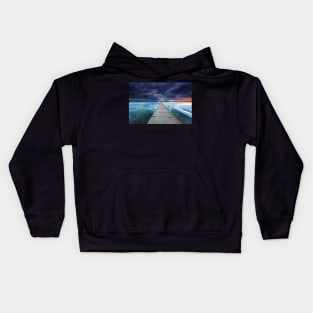 Long Jetty sunset Kids Hoodie